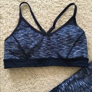 Zella sports bra racerback padded work out outfit perfect run - Small